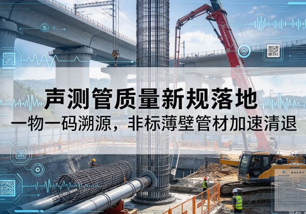 拜城声测管质量新规落地，一物一码溯源，非标薄壁管材加速清退