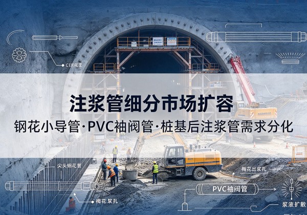 拜城注浆管细分市场扩容，隧道钢花小导管、PVC 袖阀管、桩基后注浆管需求分化